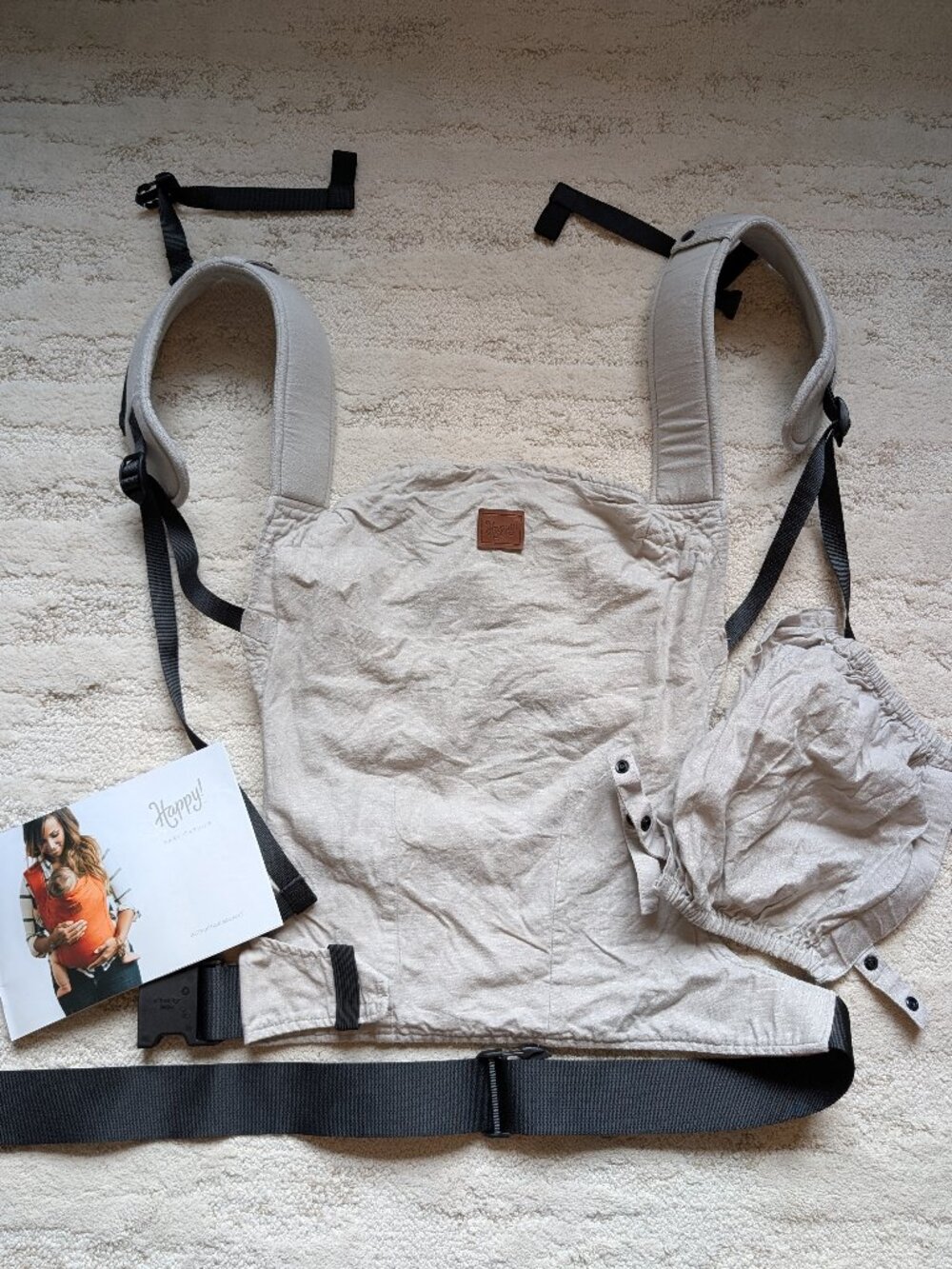 Happy Baby Original Carrier - Fog, Great Condition, Front or Back Carry